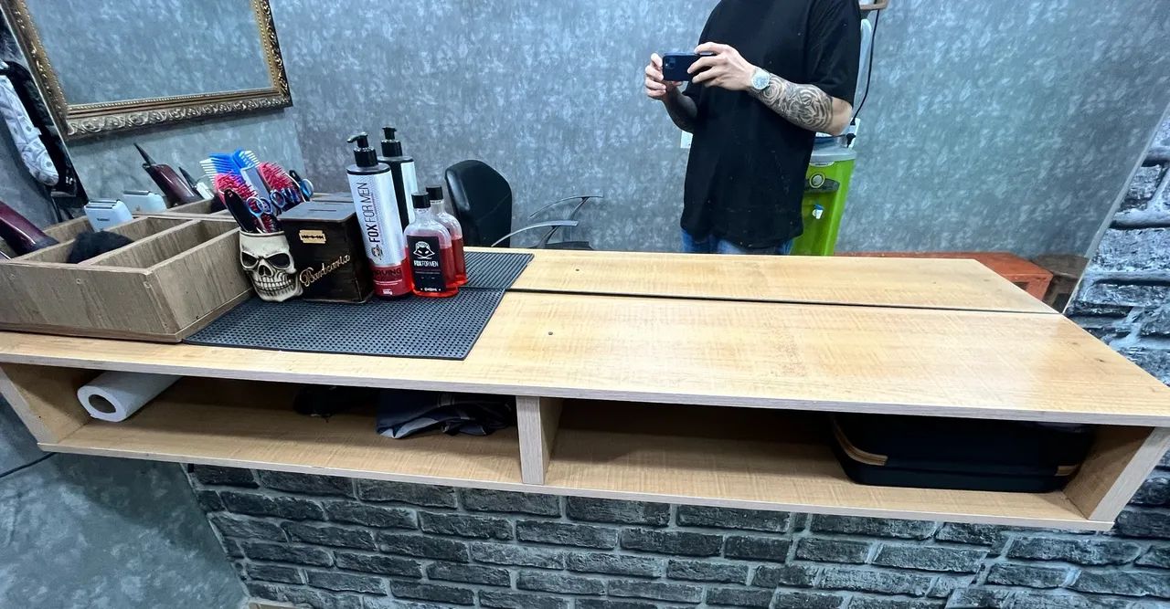 Bancada de barbearia / salão  - Foto 2