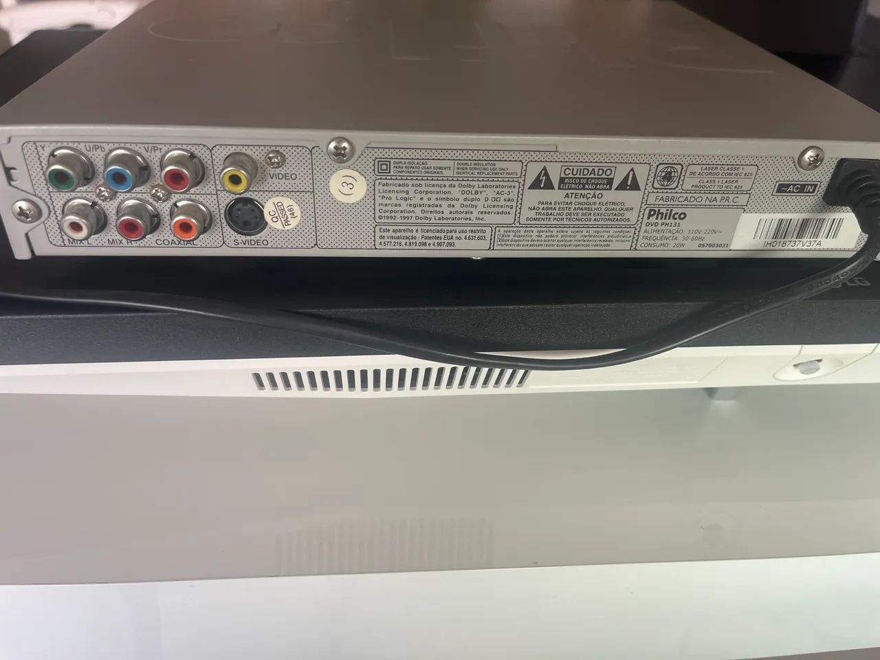 DVD Player Philco PH131 com USB e Função Ripping - Funcionando - Foto 3