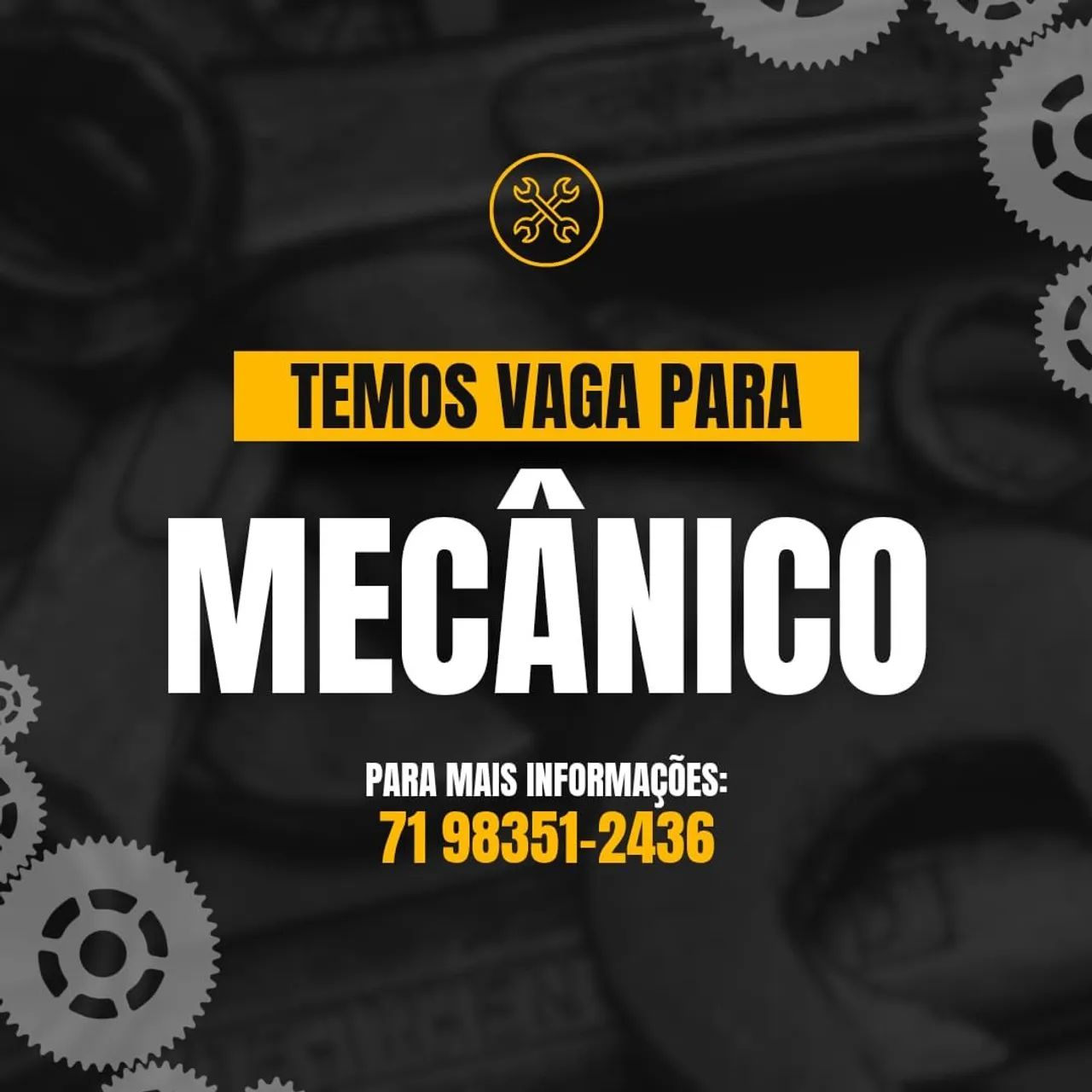 Vaga mecânico de moto