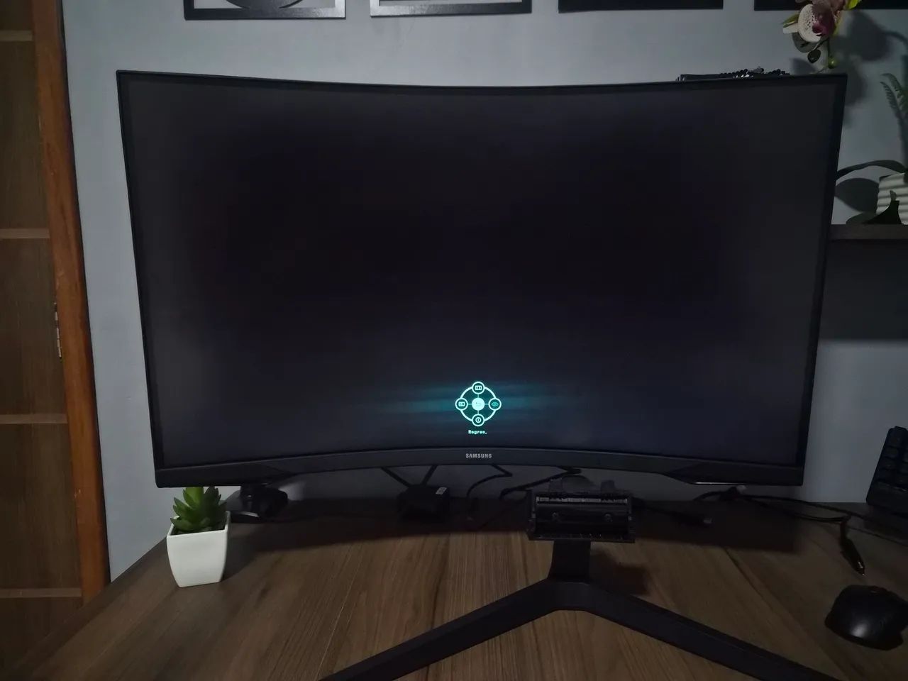 Monitor Gamer Curvo Samsung Odyssey G5 32" (32 Polegadas) + Suporte Articulado