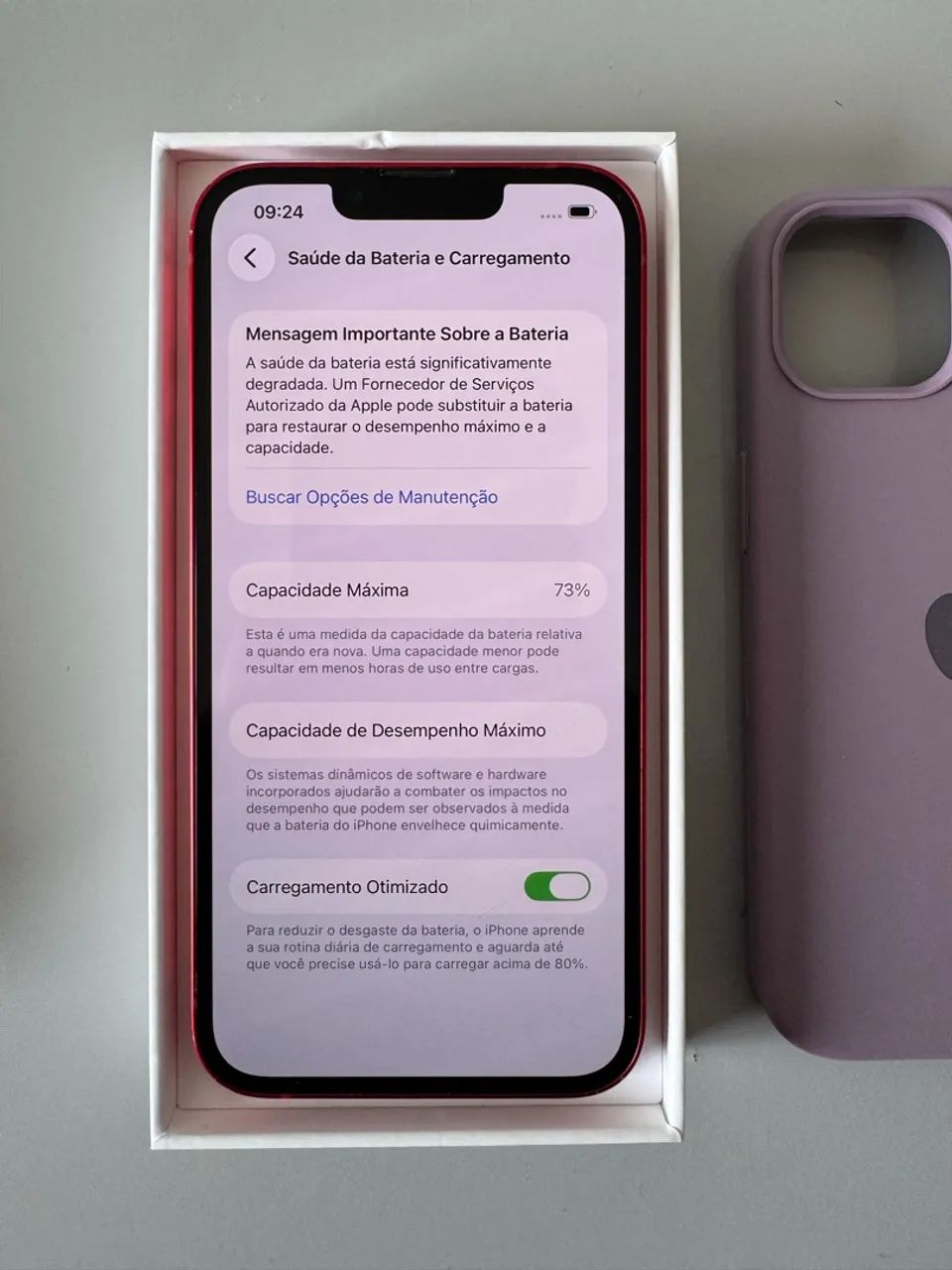 iPhone 13 Red 128gb (73%) Impecável !!! - Foto 4