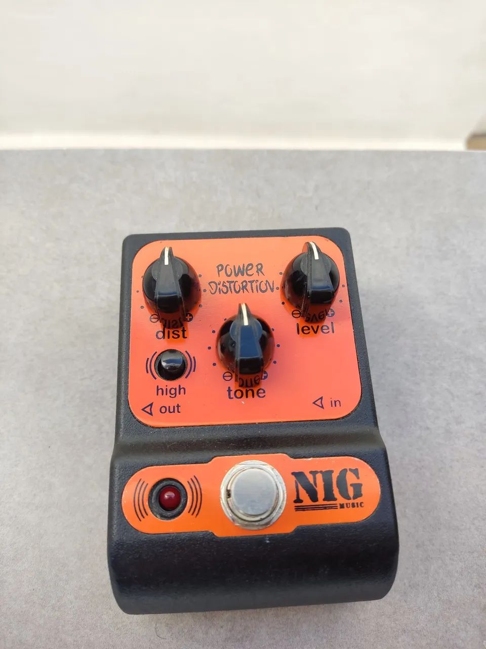 Pedal de guitarra distorção Nig Power Distortion  - Foto 5
