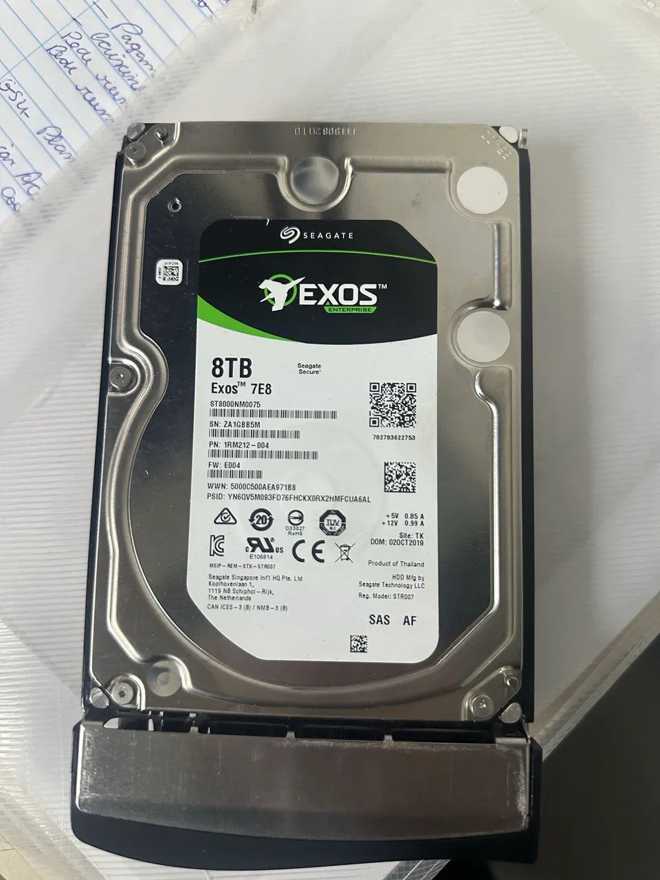 8TB SEAGATE EXOS, ZERADO! 
