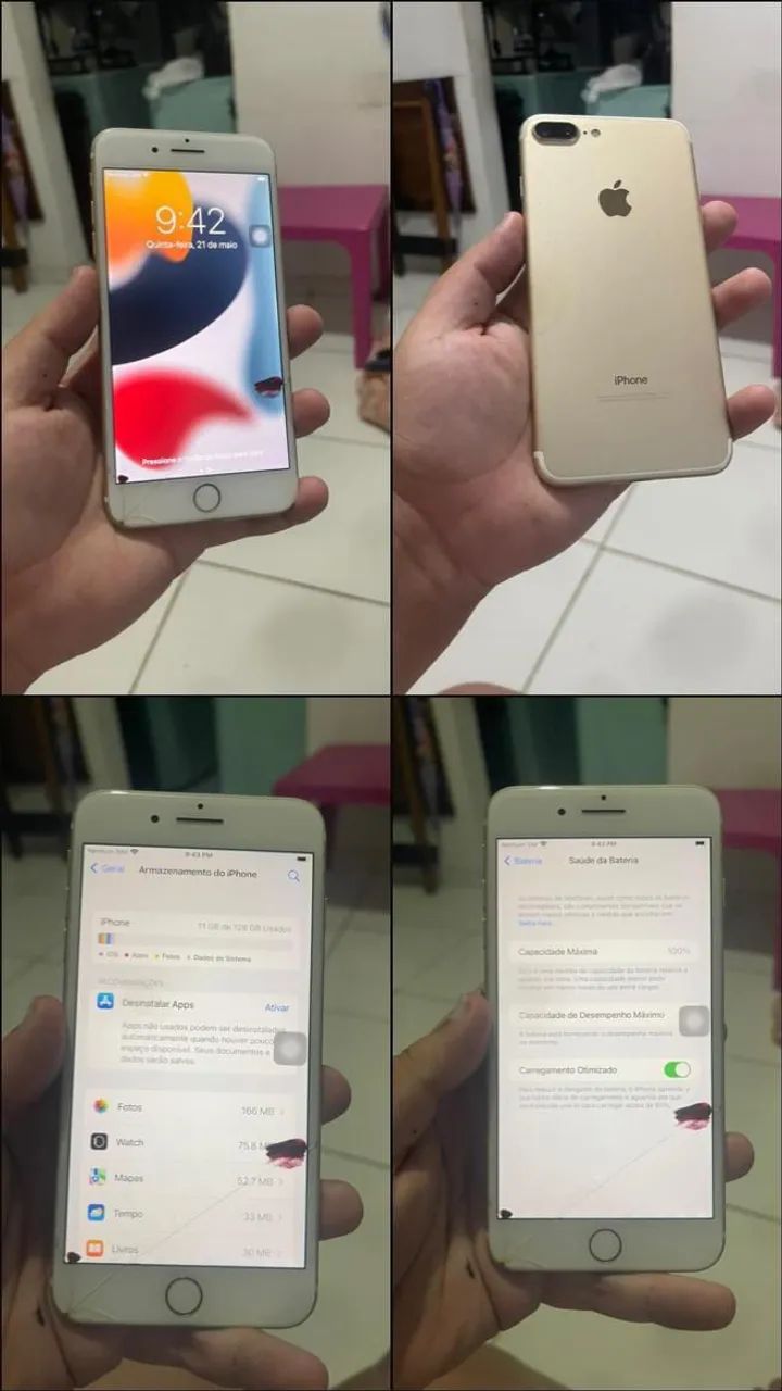 iPhone 7 plus bypass 128gb - Celulares e Smartphones