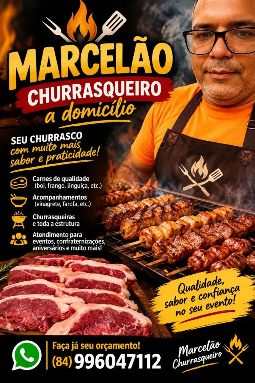 Churrasqueiro a domicílio 