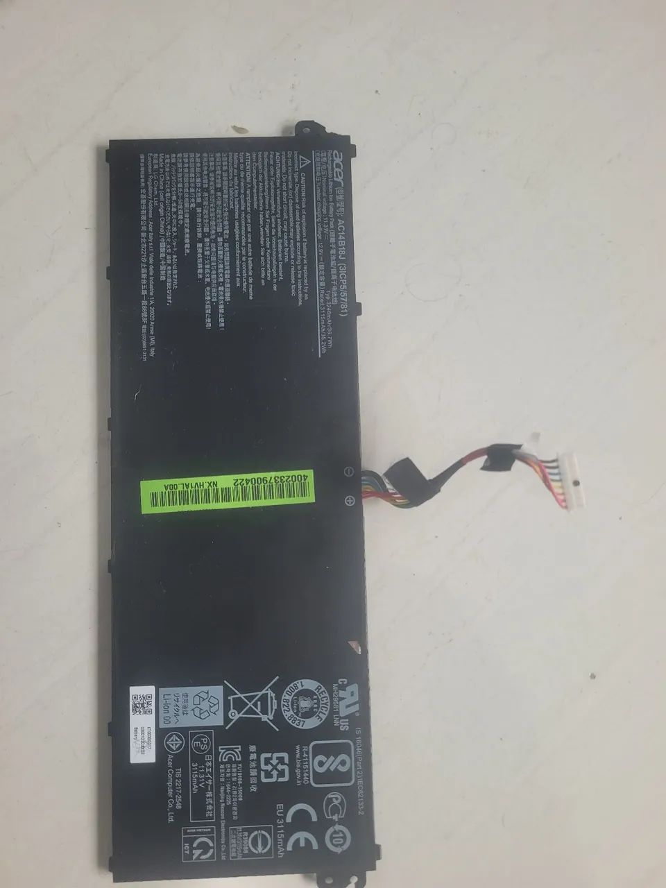 Bateria notebook acer ac14b18j