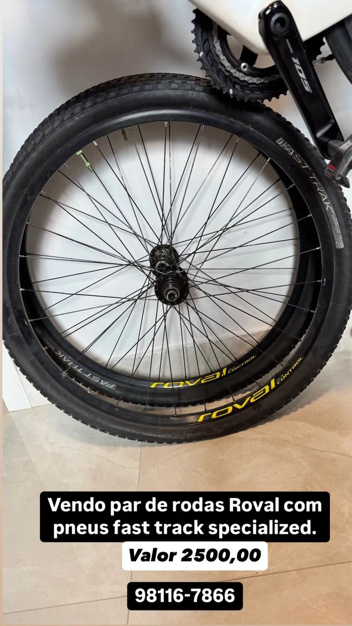 Vendo rodas roval com pneus specialized