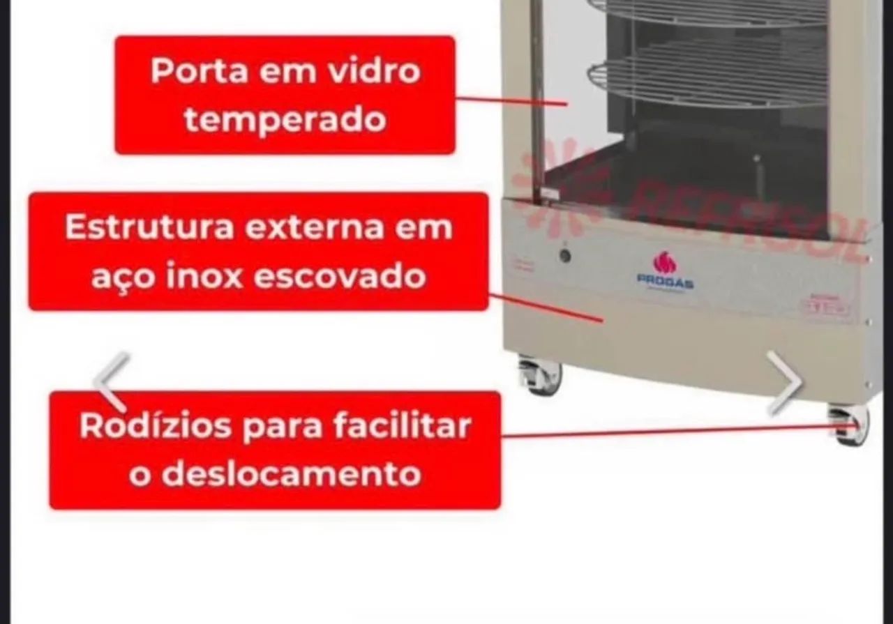Maquina assar frango e carne  - Foto 4