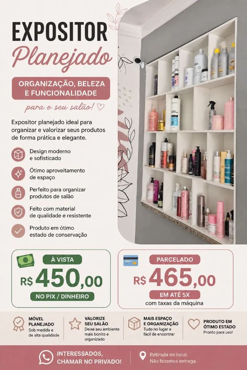 Moveis Salão de cabeleireiro 