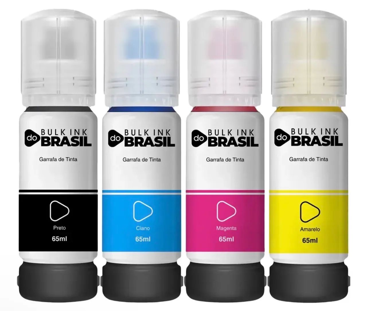 Kit 4 Cores Refil T544 L3110 L3150 L3210 L3250 L5590 65ml