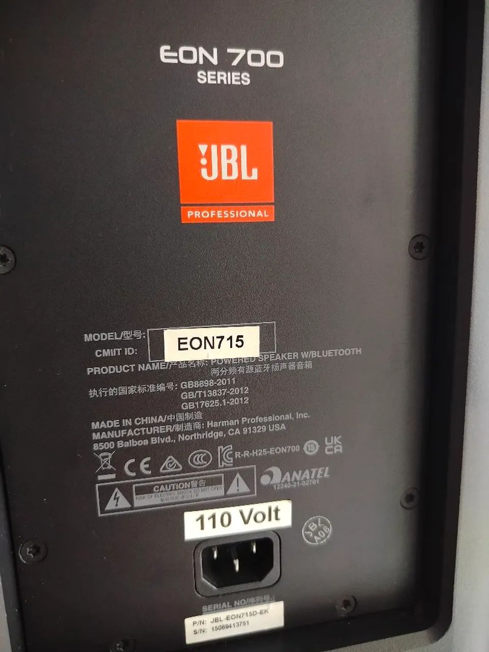 caixa JBL Eon 715 profissional  - Foto 5