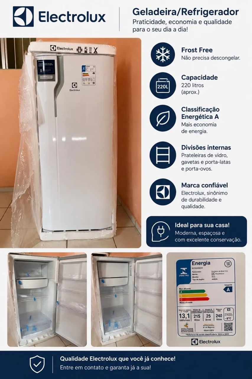 Vendo geladeira Eletrolux 