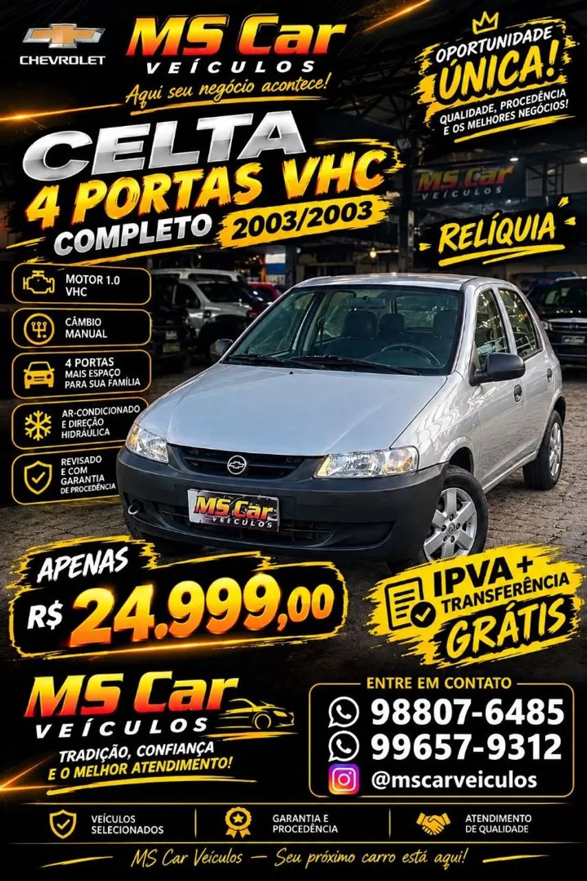 Chevrolet Celta 1.0/ Super 1.0 MPFI VHC 8V 5P 2003