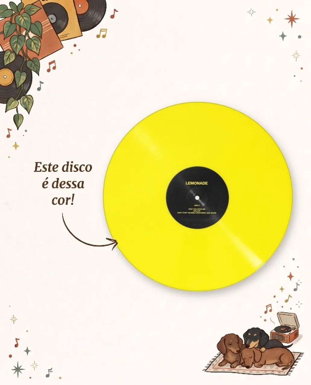 Beyoncé - Lemonade Edição limitada, vinil duplo e amarelo - Foto 3