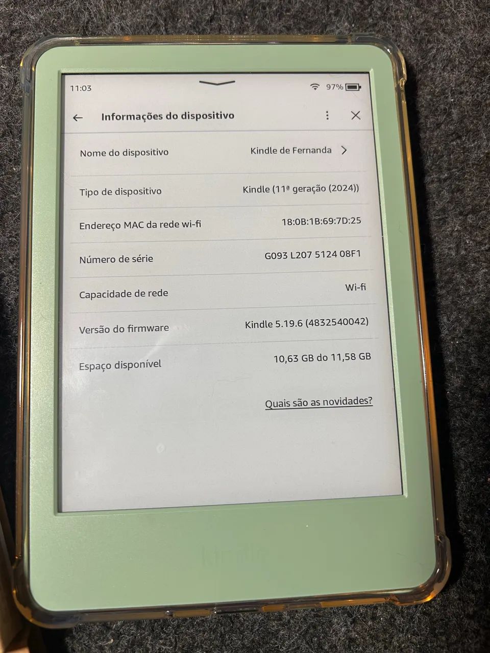 Kindle verde 11 geração  - Foto 3