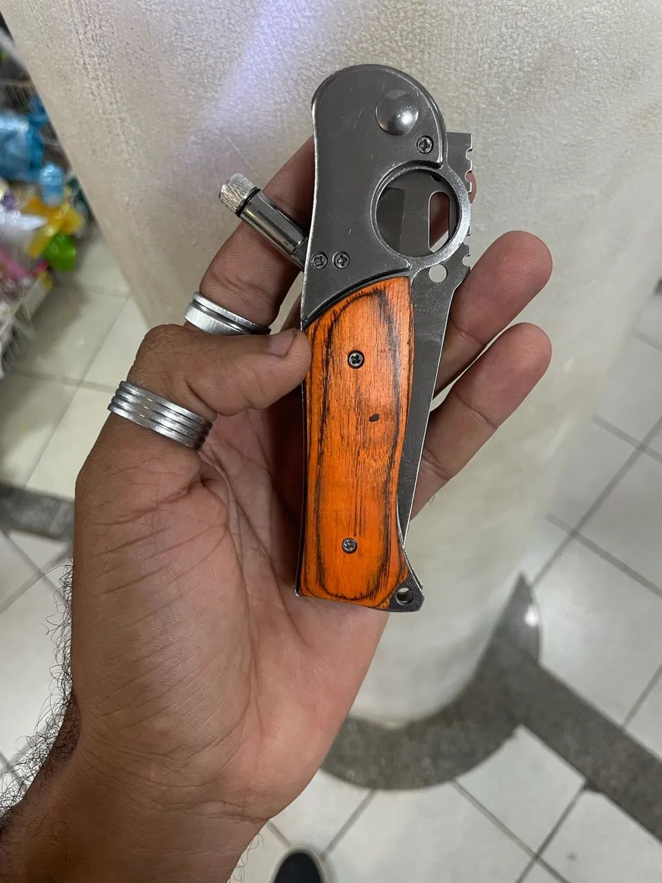 CANIVETE PORTÁTIL AUTOMÁTICO DE BOLSO 25cm