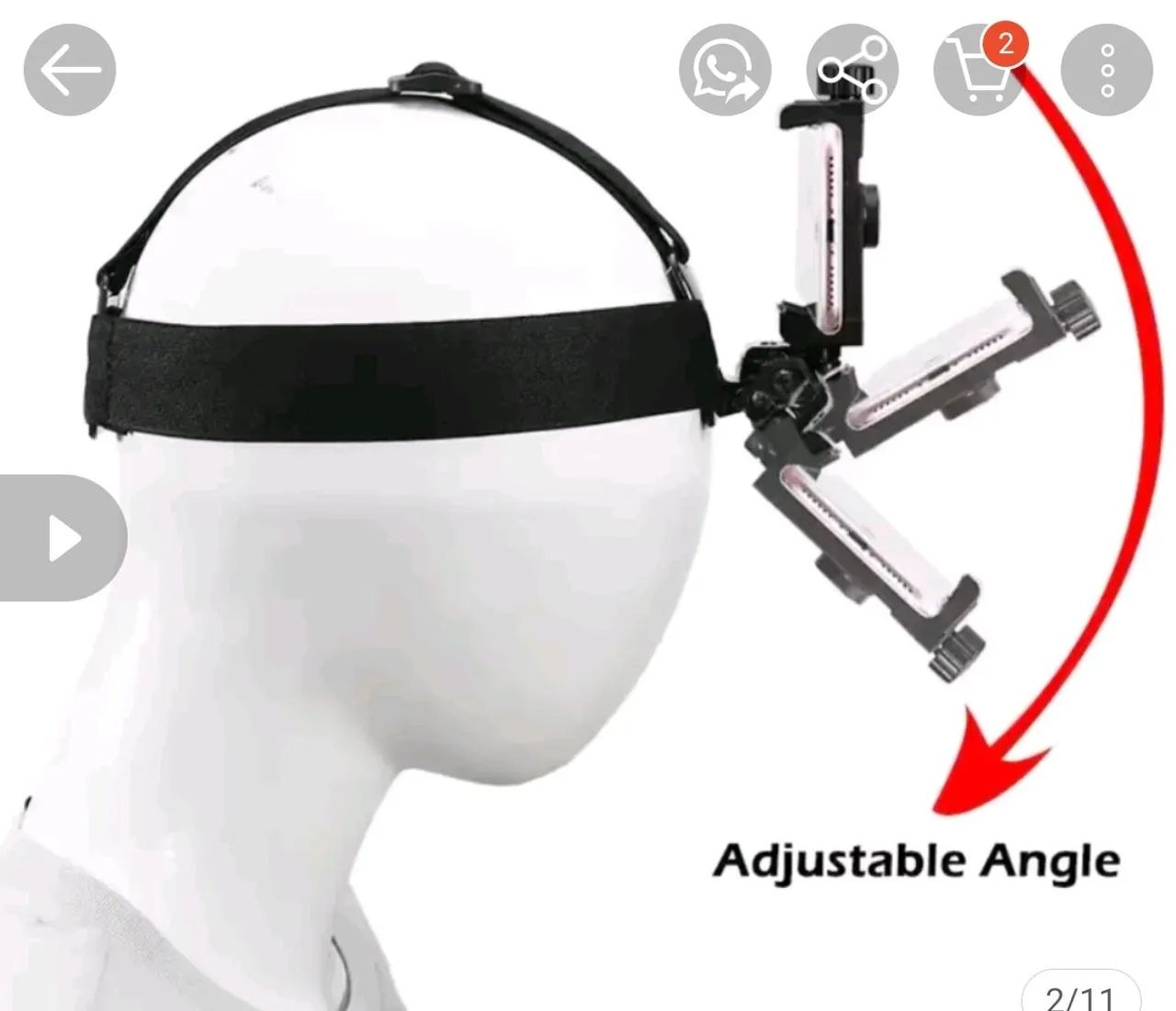 Suporte de cabeça para celular  - Foto 2