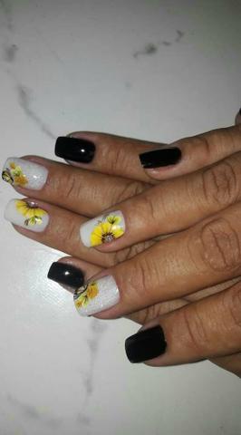 ALONGAMENTO de unhas manicurecure e pedicure adomecilio desaigne de sobrancelha - Foto 4