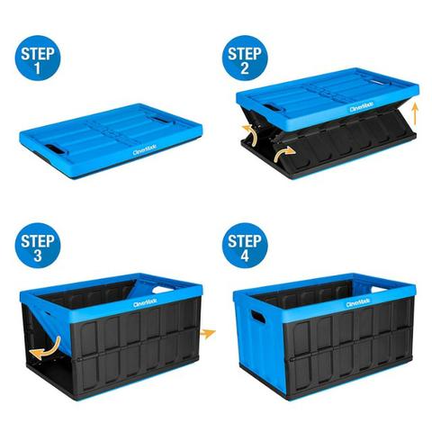 Clevermade Caixa Dobrável - Organizadora 62 Litros cor cinza