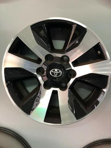 Rodas Aro 17 Toyota Hilux Original SRV Black Diamond - Foto 8