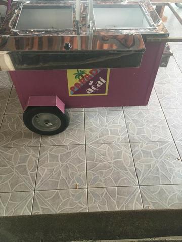 Carrinho para Açaí ou similares, 2 geladeiras