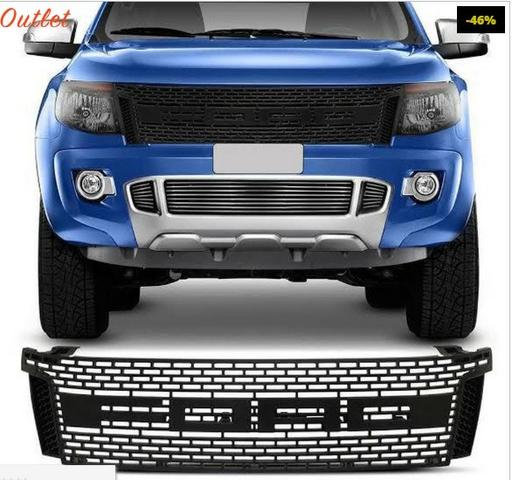 Grade dianteira ford ranger raptor 2012/2015 - letra preta - Foto 4