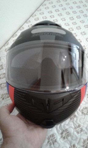 Capacete Norisk FF345 Route Stroke Preto Fosco - Foto 5