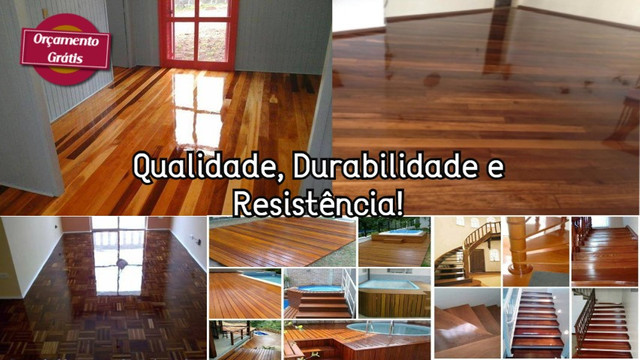 Lixamento e Aplicação - Restauração de Pisos de Madeira - Foto 2