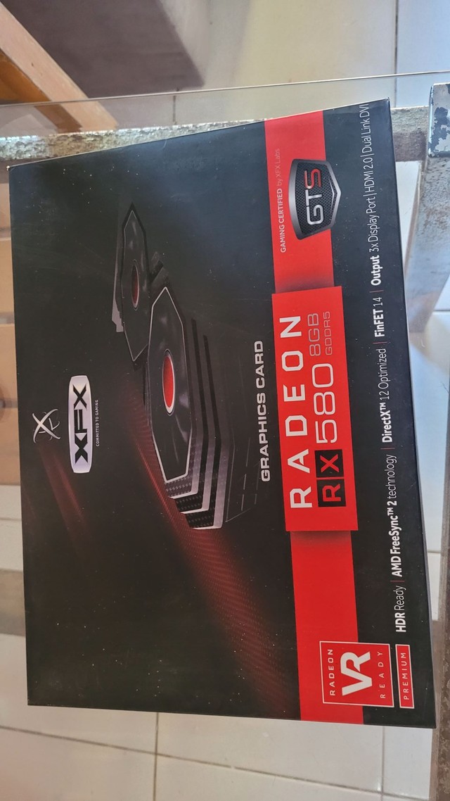 Placa de vídeo RX580 8gb XFX GTS xxxEdition 