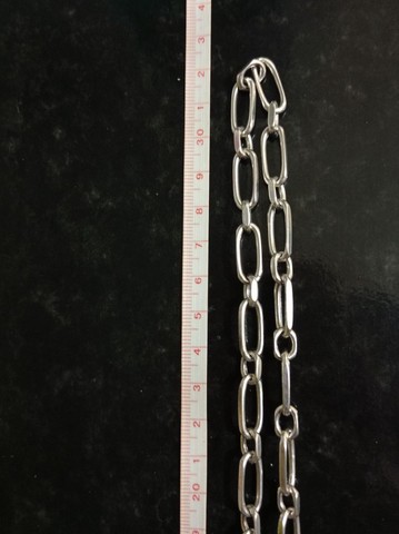 Cordão de Prata, 33 cm fechado. - Foto 2