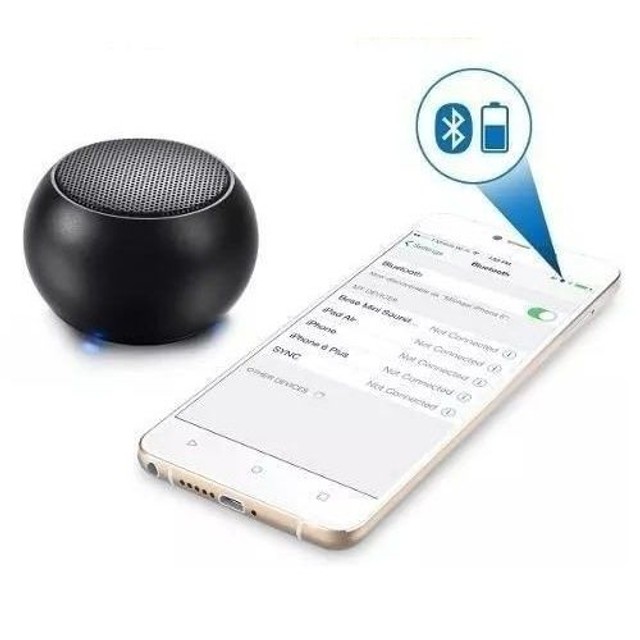 Mini Caixa de Som Bluetooth Portátil sem Fio Atende Chamadas xtrad Preta