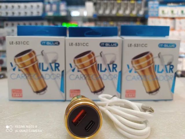Carregador veicular Tipo C  (atacado R$ 14,90) Varejo Jk eletrônicos  - Foto 2