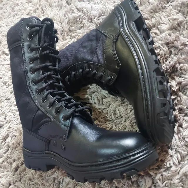 COTURNO EXTRA-LEVE, (COURO LEGÍTIMO), VIGILANTES, BOMBEIRO CIVIL E MILITAR, POLÍCIA - Foto 4