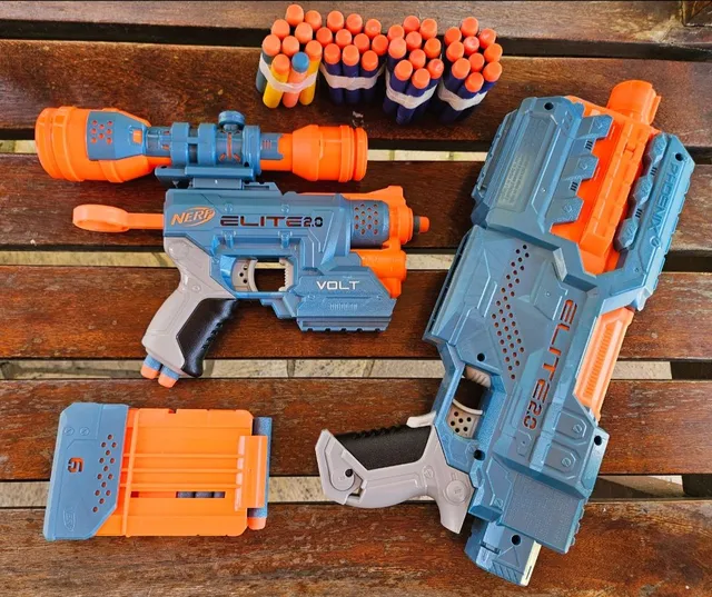 kit Arma Nerf Elite 2.0 Phoenix hasbro Gratis modulus em Promoção