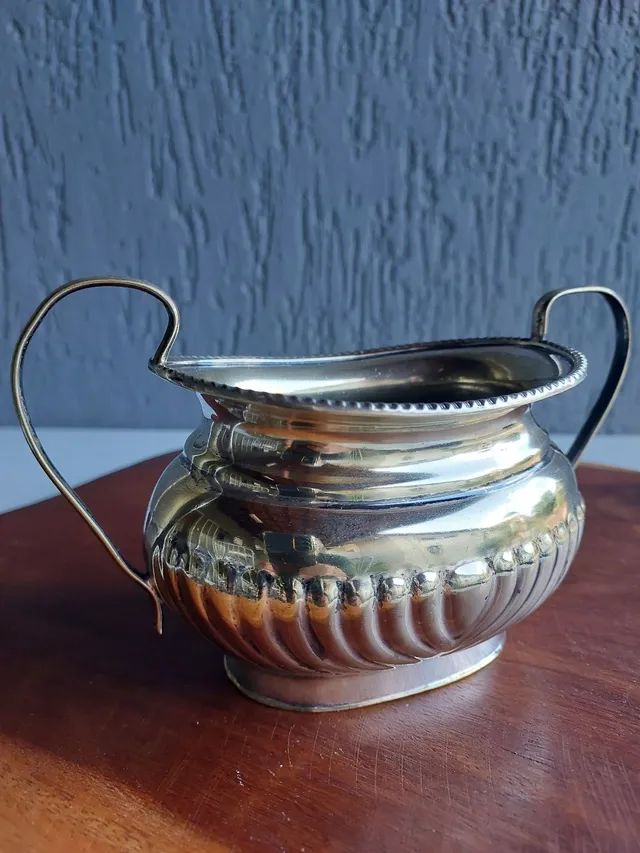 Antigo delicado potiche açucareiro prata Sheffield  - Foto 2
