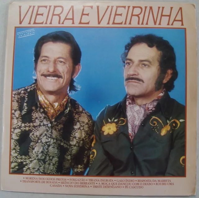 Lp Vieira E Vieirinha 1989 Morena Dos Olhos Pretos, Vinil