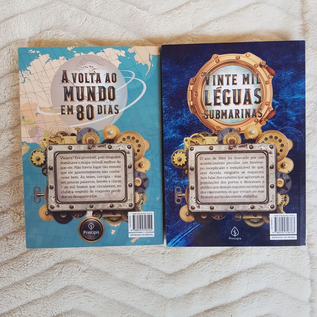 Livros A volta ao mundo em 80 dias e Vinte mil léguas submarinas  - Foto 2