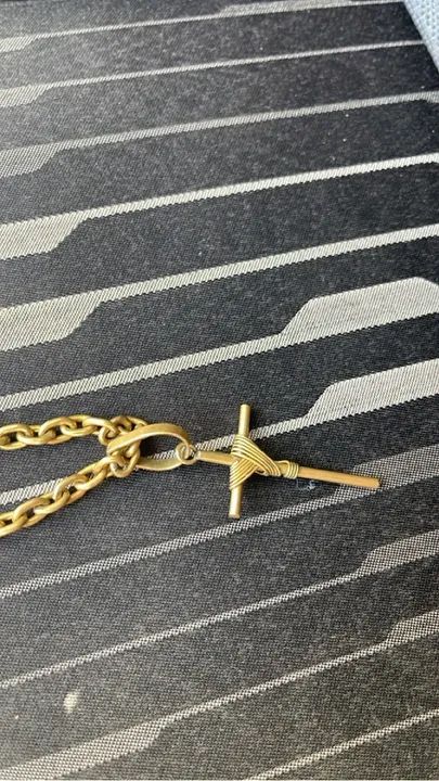 Colar com Cruz 100% de moeda antiga não descasca não perde a cor - Foto 2