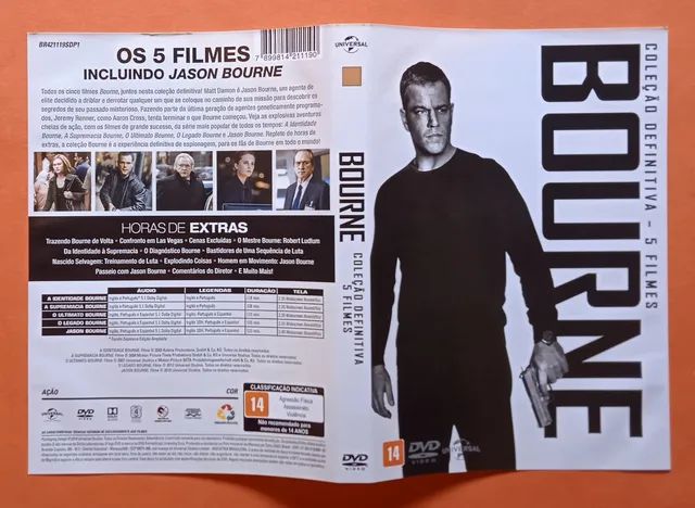 Dvd Bourne - Box - Edição Definitiva - 5 Filmes  - Foto 5