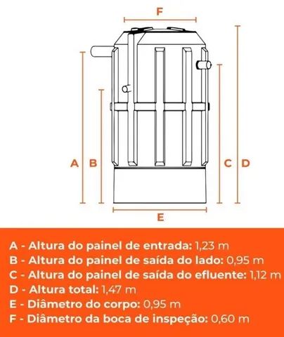 Biodigestor Fortlev 700l - (Fossa Séptica) - Foto 4