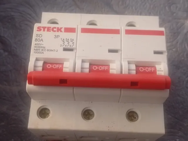Disjuntor Steck Sd Tripolar 80a 3p