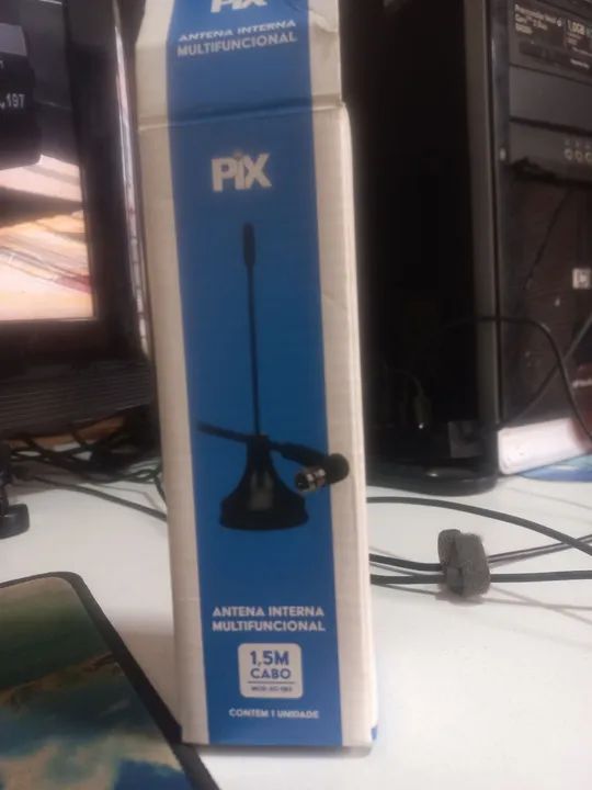Antena Digital PIX 4K Ultra HD  Sinal Digital e Analógico - Foto 4