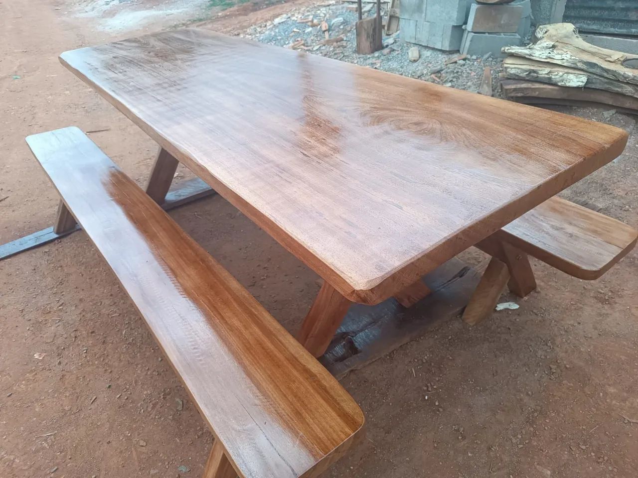 Mesa rustica 2.5x0.80  - Foto 2