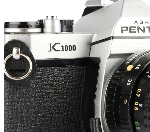 Câmera de filme Pentax K1000 com foco manual SLR com lente Pentax 50 mm e 100mm