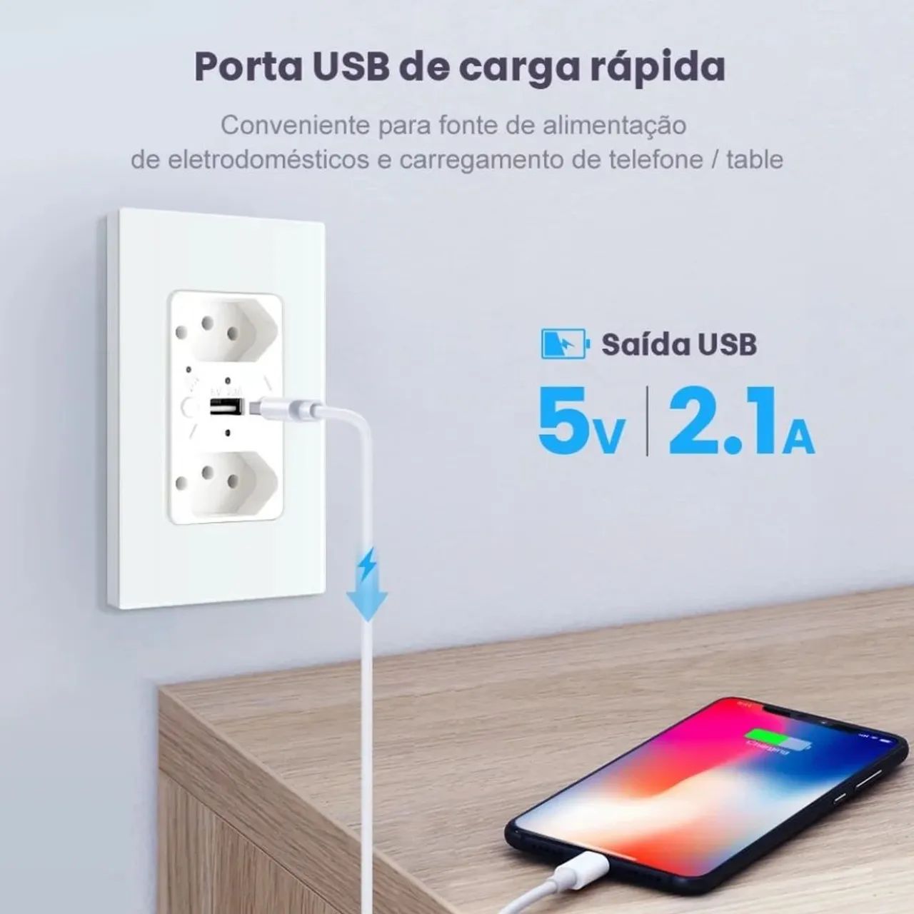 Tomada Inteligente Wifi Tuya, Compatível com Alexa, Aplicativo  - Foto 3