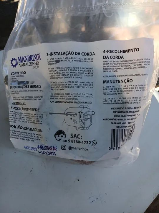 Varal recolhivel inox - Foto 5