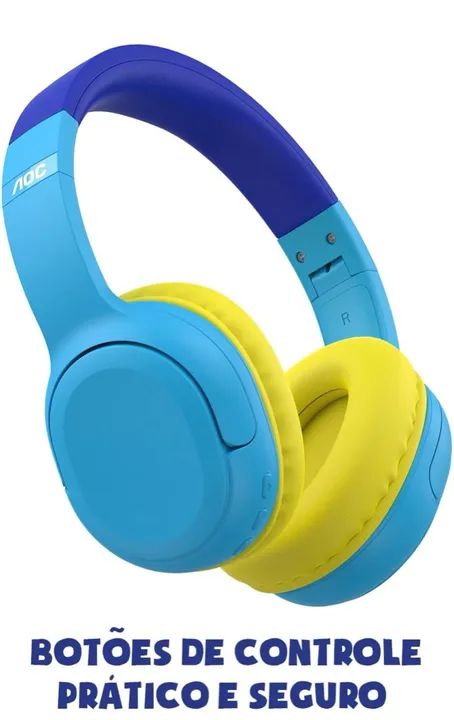 Fone de Ouvido Infantil AOC com Limitação de Volume