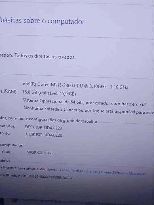 Kit gamer básico core i5 16 giga placa de vídeo 2 giga ssd 256 m2mvme - Foto 5