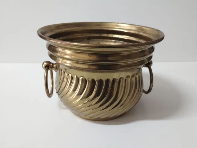Vaso Redondo em bronze, com argolas (Anos 50)