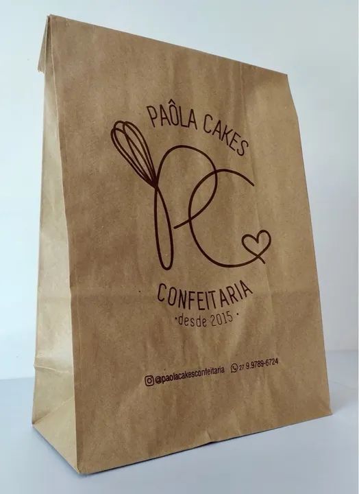Saco de papel kraft personalizado  - Foto 3